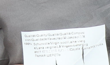 Hugo Boss Men's Grey Classic Fit Virgin Wool Two-Button Blazer 44R