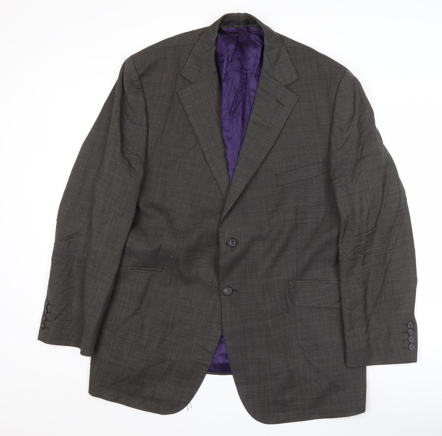 Marks and Spencer Men's Brown Wool Blazer Jacket 46R Classic Fit