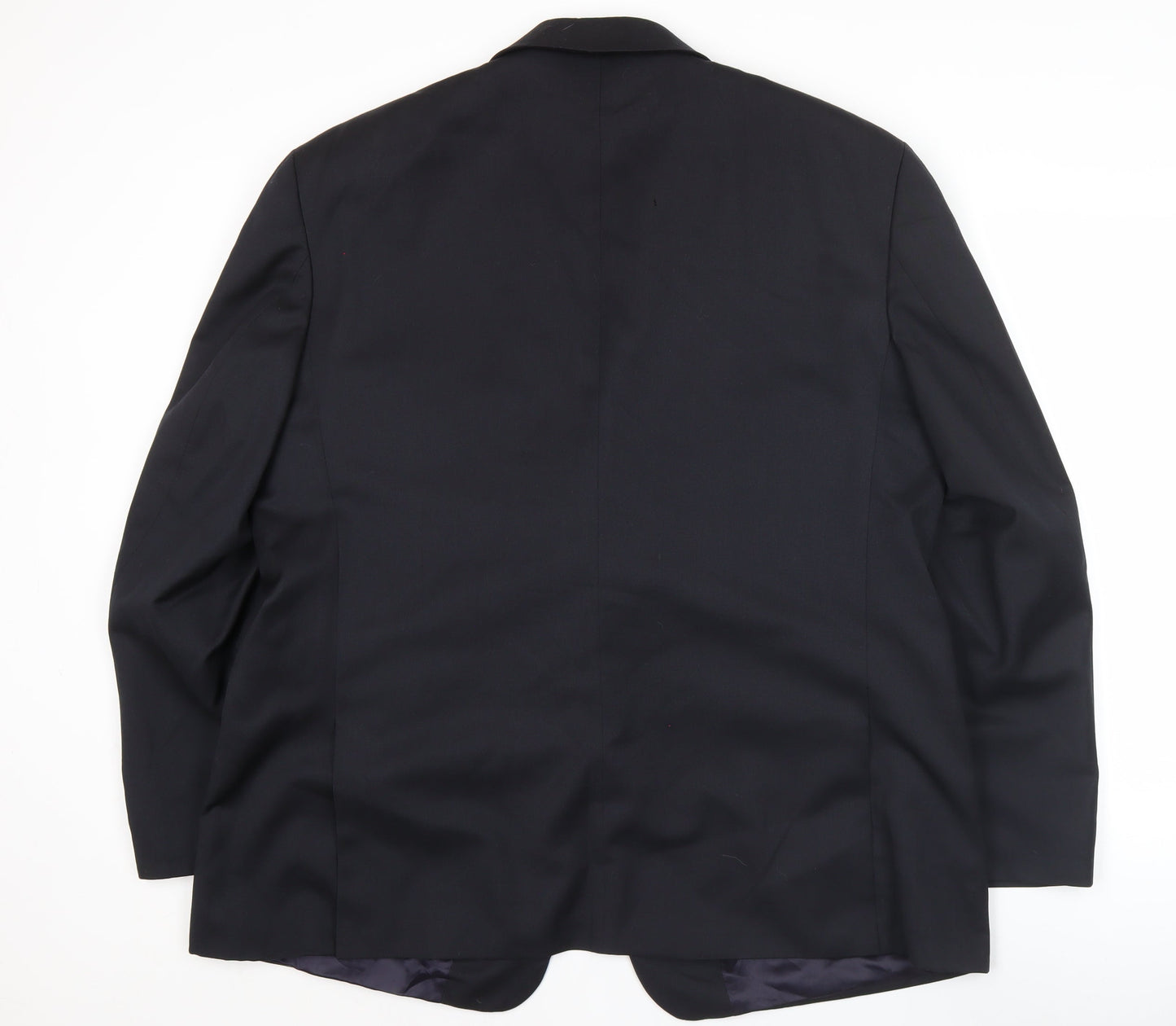 Osborne Men's Blue Wool 46R Classic Two-Button Blazer