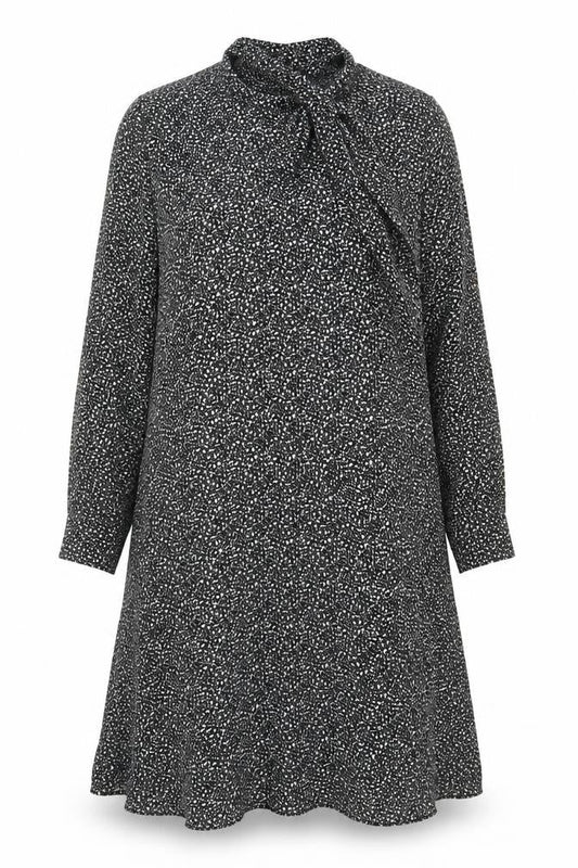Marks and Spencer Women's Black Floral Viscose Wrap Midi Dress Size 12