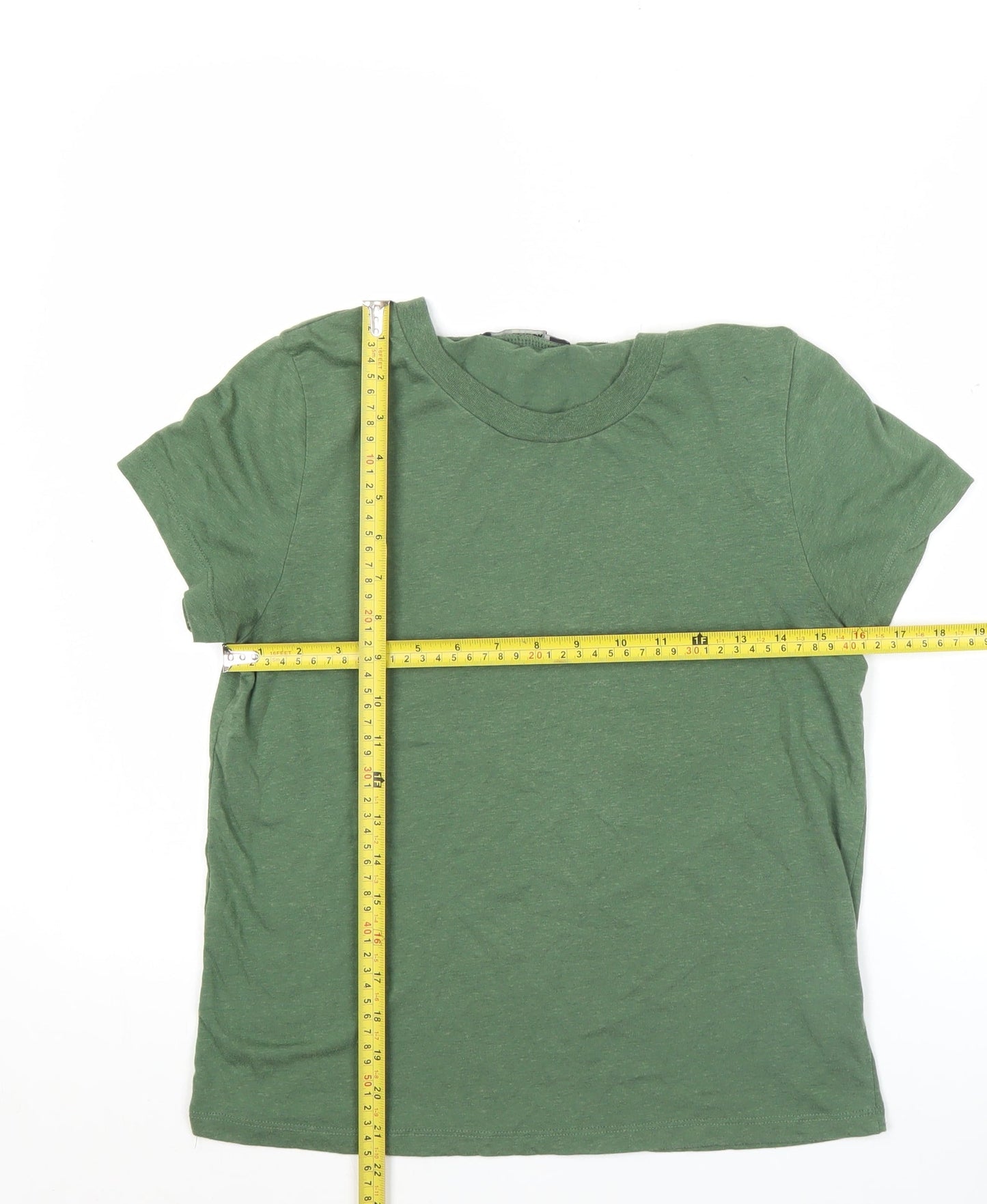 BIKBOK Women's Green Short Sleeve Basic Crew Neck T-Shirt Size S