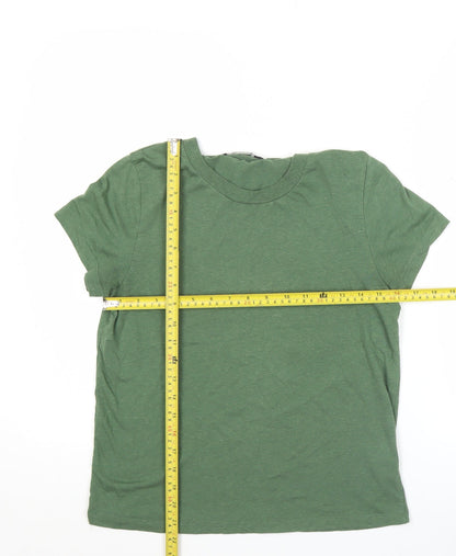 BIKBOK Women's Green Short Sleeve Basic Crew Neck T-Shirt Size S