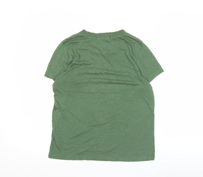 BIKBOK Women's Green Short Sleeve Basic Crew Neck T-Shirt Size S