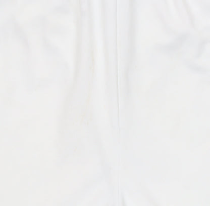 Nike Mens White Dri-FIT Athletic Shorts L Polyester Lightweight