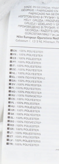 Nike Mens White Dri-FIT Athletic Shorts L Polyester Lightweight