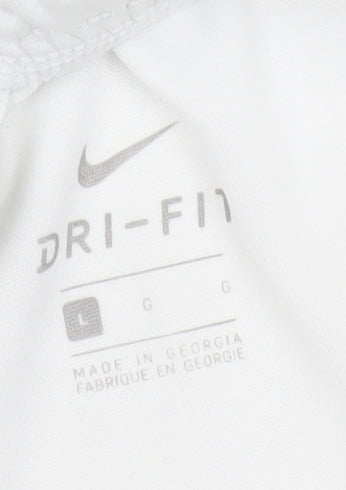 Nike Mens White Dri-FIT Athletic Shorts L Polyester Lightweight