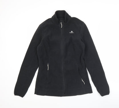 Quechua Womens Black XS Fleece Full Zip Outdoor Jacket