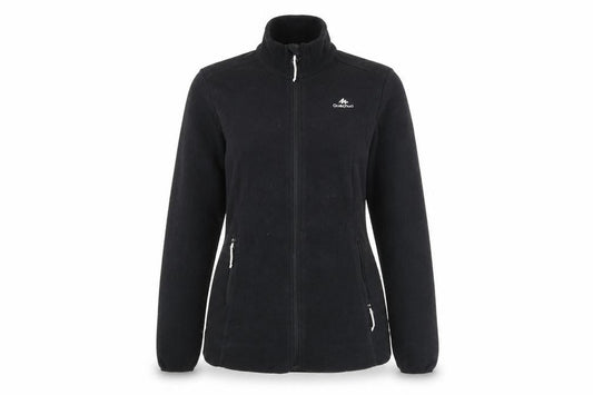 Quechua Womens Black XS Fleece Full Zip Outdoor Jacket
