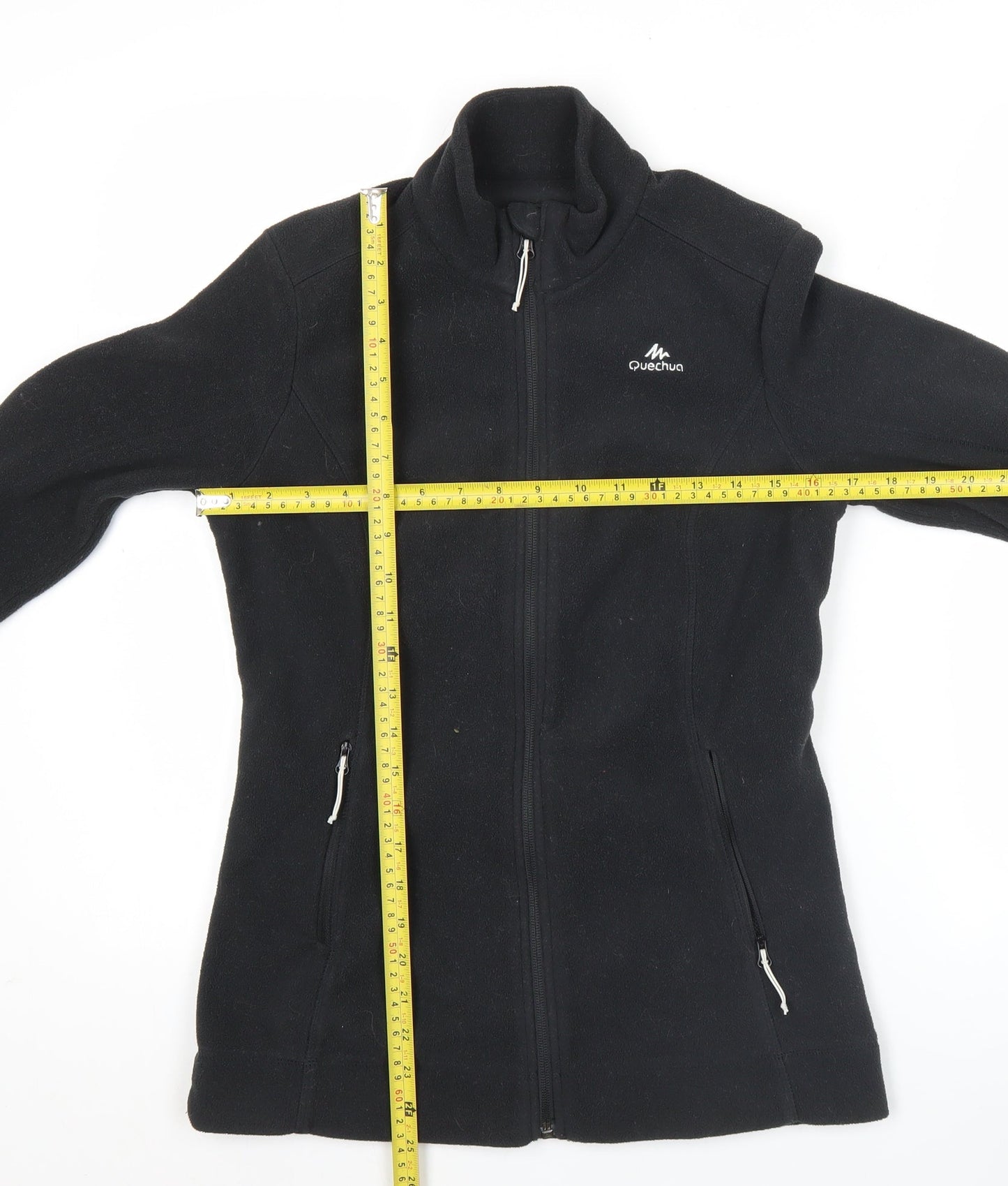 Quechua Womens Black XS Fleece Full Zip Outdoor Jacket