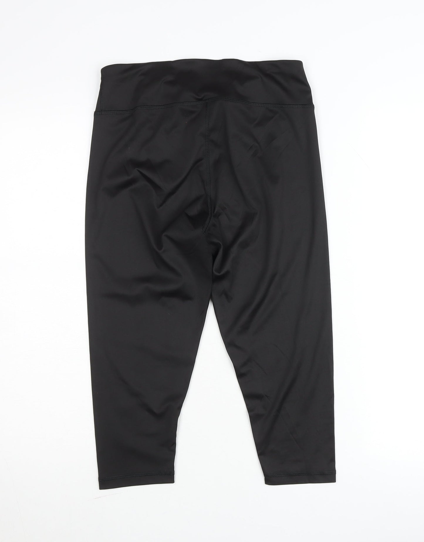 Crivit Women Black Ankle Leggings Size 12-14 Stretch Activewear