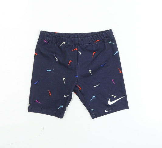 Nike Boys Blue Dri-FIT Active Shorts 6 Plus Stretch Polyester