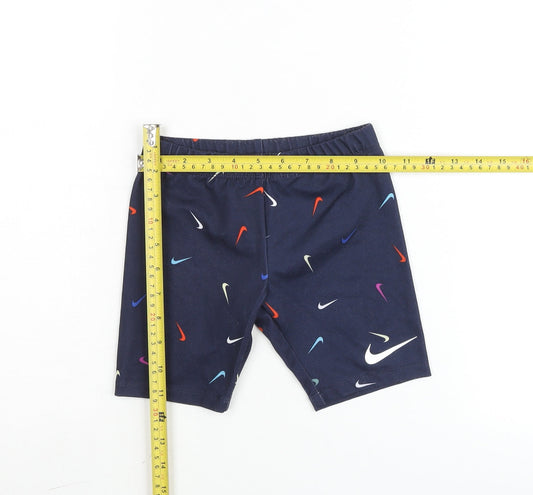 Nike Boys Blue Dri-FIT Active Shorts 6 Plus Stretch Polyester