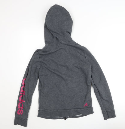 Womens UK Size 12-14 adidas Grey Basic Jacket