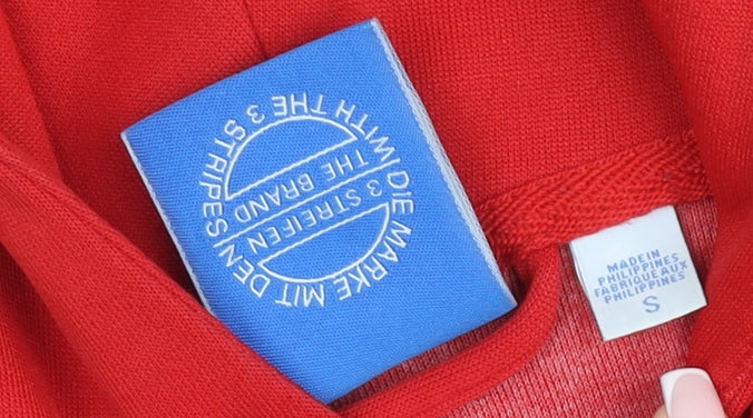 Adidas Men Red Hooded Full Zip Basic Jacket Size S