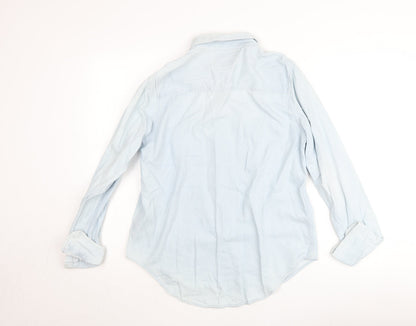 Universal Thread Women's Blue Denim Button-Up Shirt Size M