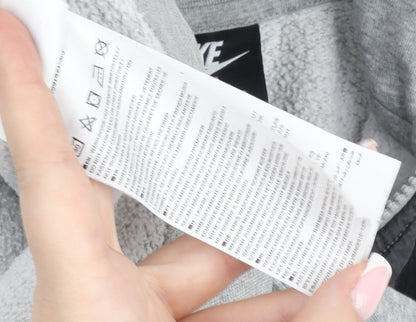 Nike Boys Grey Colourblock Full Zip Hooded Track Jacket 12-13 Years