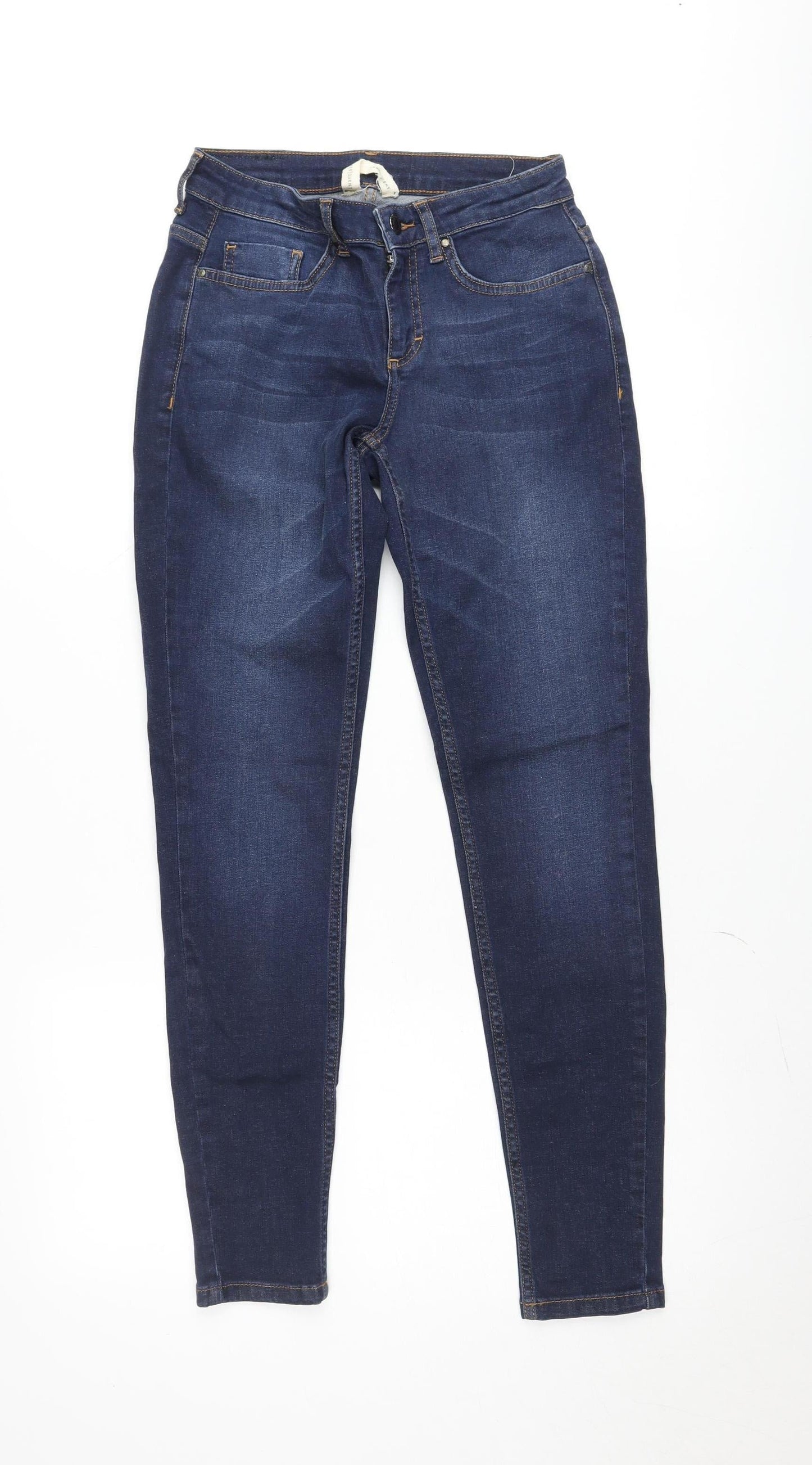 FREEQUENT Womens Blue Skinny Slim Fit Stretch Denim Jeans Size 10