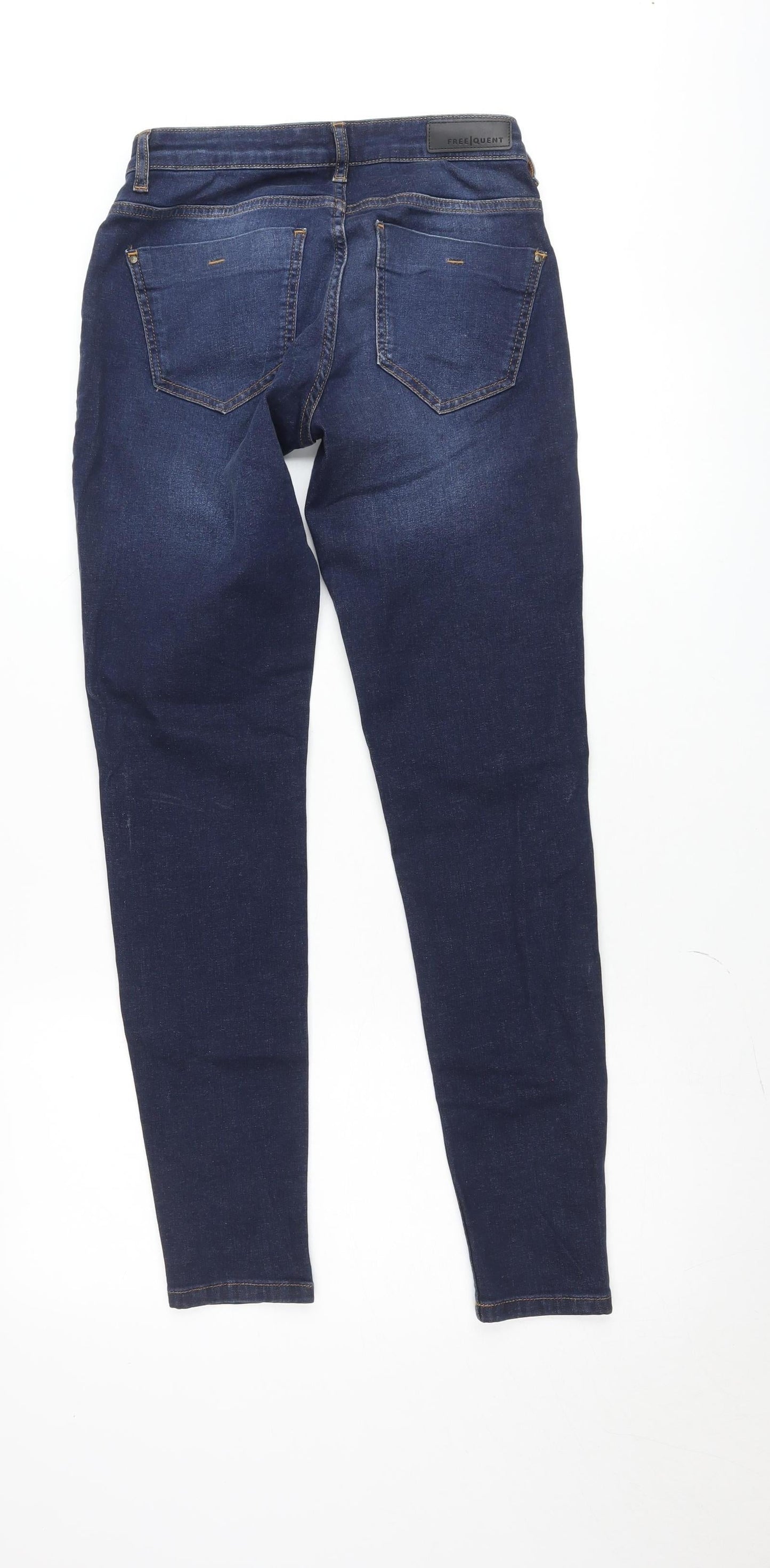 FREEQUENT Womens Blue Skinny Slim Fit Stretch Denim Jeans Size 10