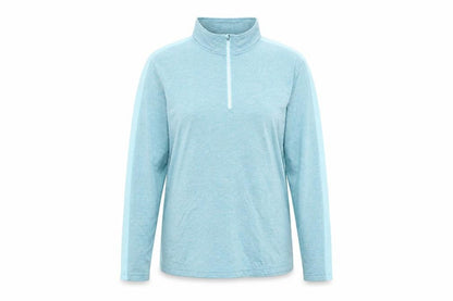 Front view of Dunnes Women Blue XL 1/2 Zip Performance Sweatshirt