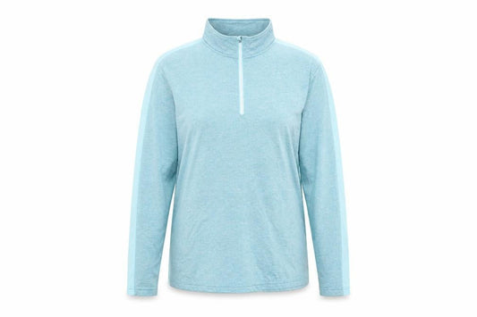 Front view of Dunnes Women Blue XL 1/2 Zip Performance Sweatshirt