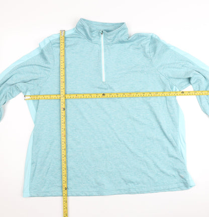 Dunnes Stores Women Blue XL 1/2 Zip Performance Sweatshirt