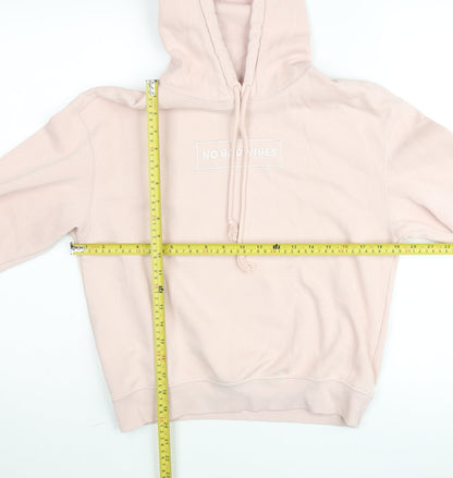 H&M Divided Women's Pink Cotton Blend Pullover Hoodie Size S