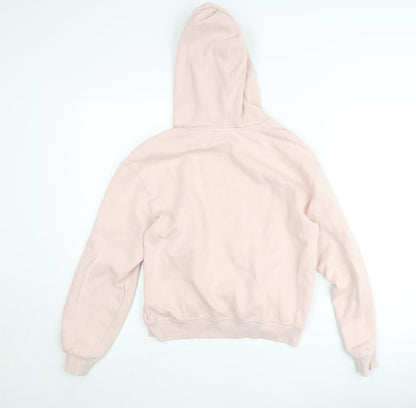 H&M Divided Women's Pink Cotton Blend Pullover Hoodie Size S