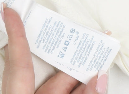 Ralph Lauren Unisex Baby Ivory Long Sleeve Cotton T-Shirt 6-9 Months