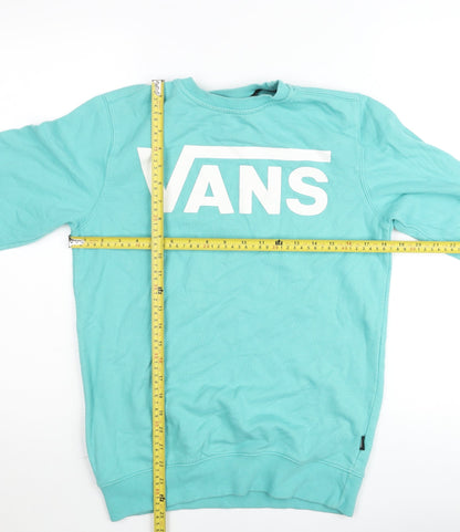 Vans Women's Blue XS Crew Neck Pullover Jumper