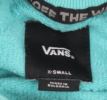 Vans Women's Blue XS Crew Neck Pullover Jumper