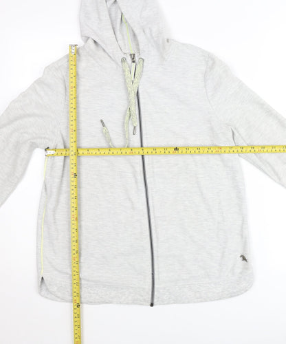 Cecil Womens Grey Hooded Full Zip Lightweight Jacket Size S