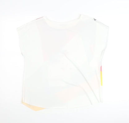 Zara Women Multicoloured Crew Neck Colourblock T-Shirt M