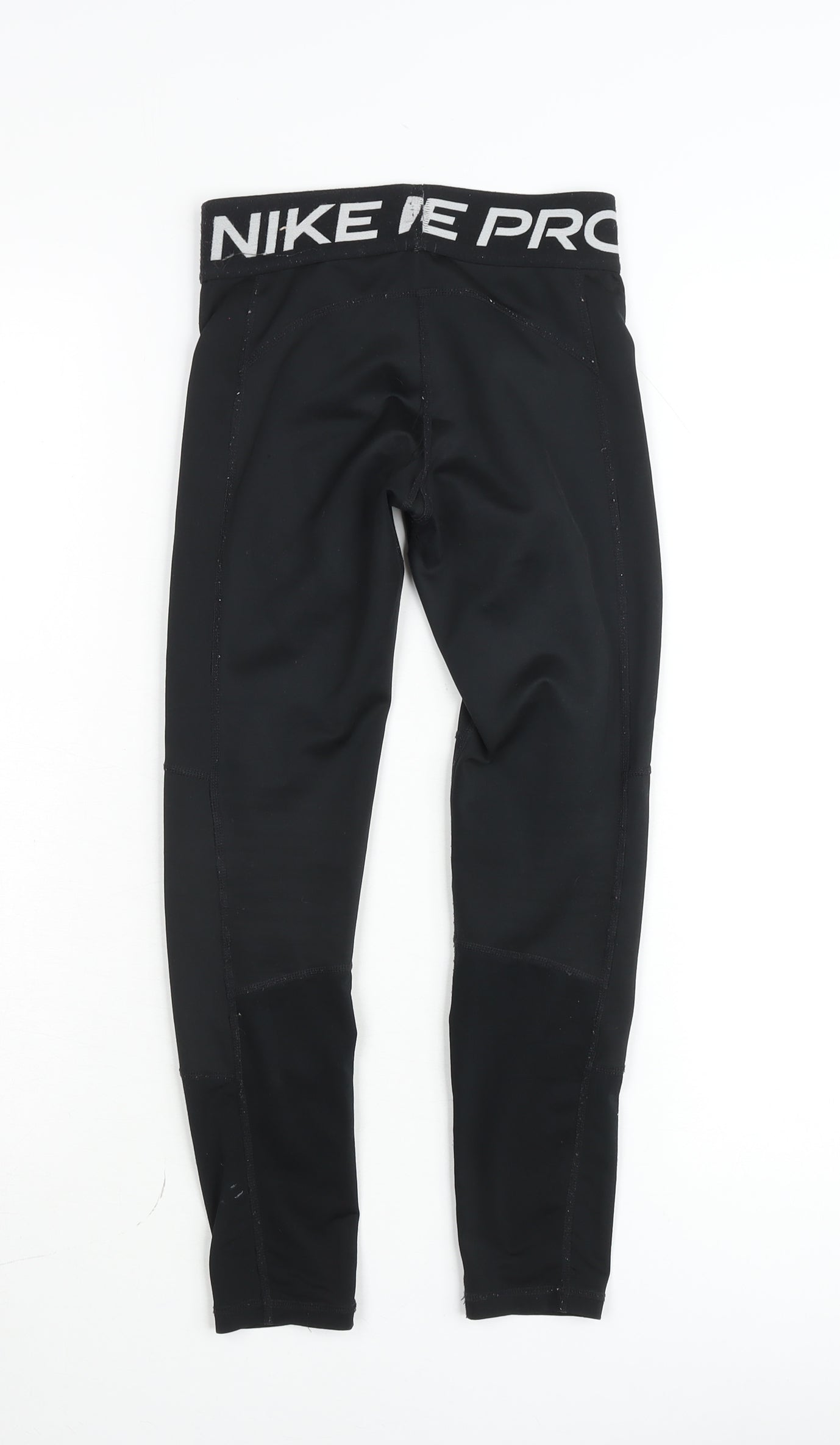 Nike Pro Girls Black Dri-FIT Ankle Leggings Size S (128-137 cm)