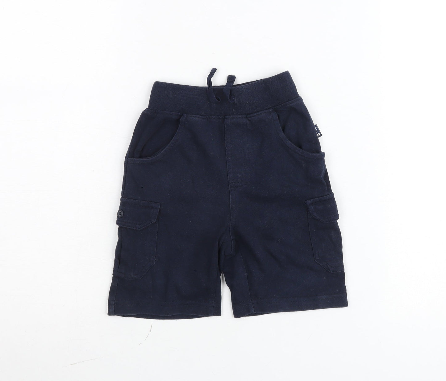 Tartine et Chocolat Unisex Baby Blue Cargo Shorts 18M Elastic Waist