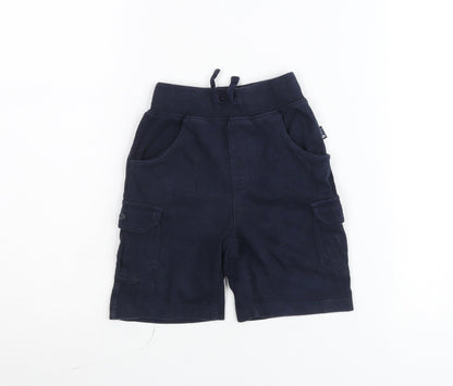 Tartine et Chocolat Unisex Baby Blue Cargo Shorts 18M Elastic Waist