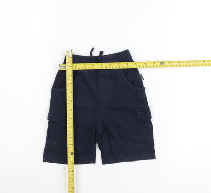 Tartine et Chocolat Unisex Baby Blue Cargo Shorts 18M Elastic Waist
