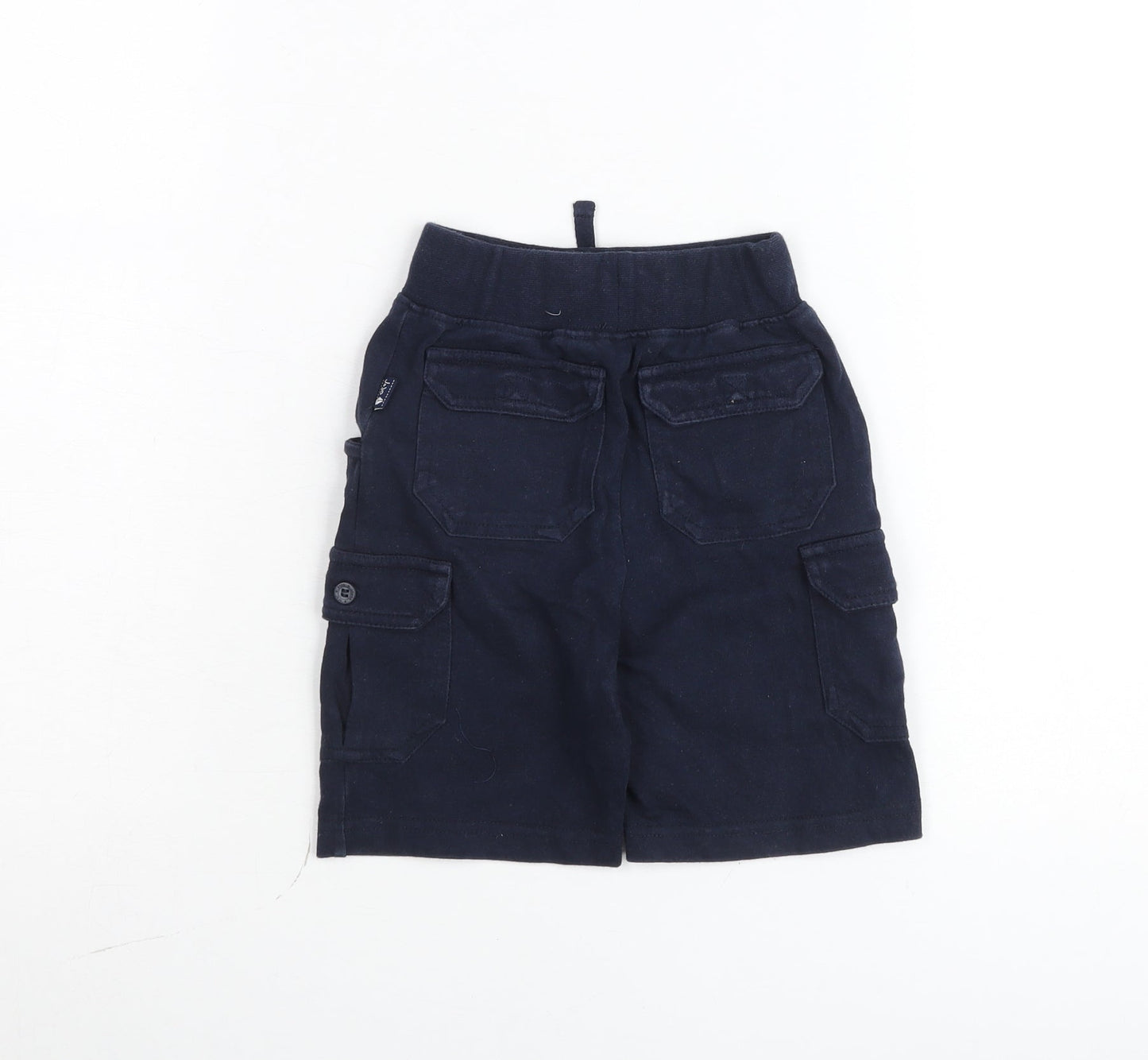 Tartine et Chocolat Unisex Baby Blue Cargo Shorts 18M Elastic Waist