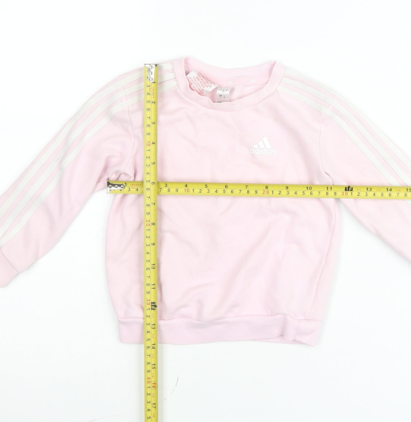 Adidas Pink Pullover Sweatshirt Unisex Baby 18–24 Months Crew Neck Jumper