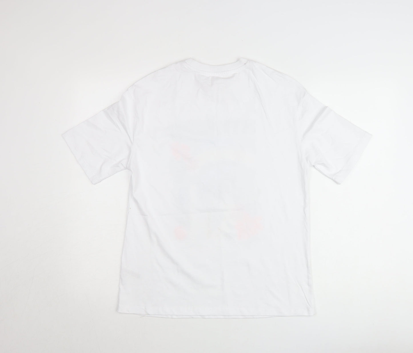 Savida Women White Sequin Mykonos Print T-Shirt XS
