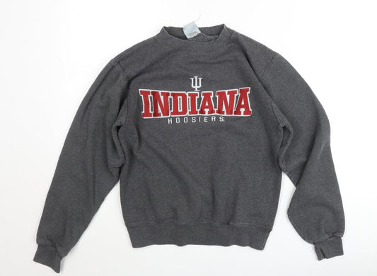 Champion Eco Fleece Indiana Hoosiers Grey Pullover Sweatshirt XS Women