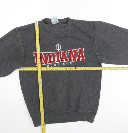 Champion Eco Fleece Indiana Hoosiers Grey Pullover Sweatshirt XS Women