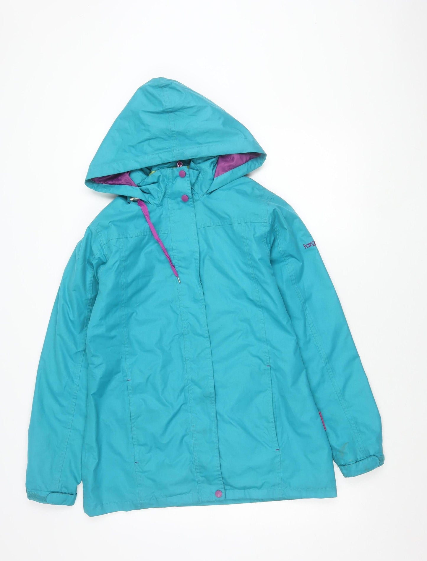 Target Dry Women's Blue XS Hooded Waterproof Rain Coat