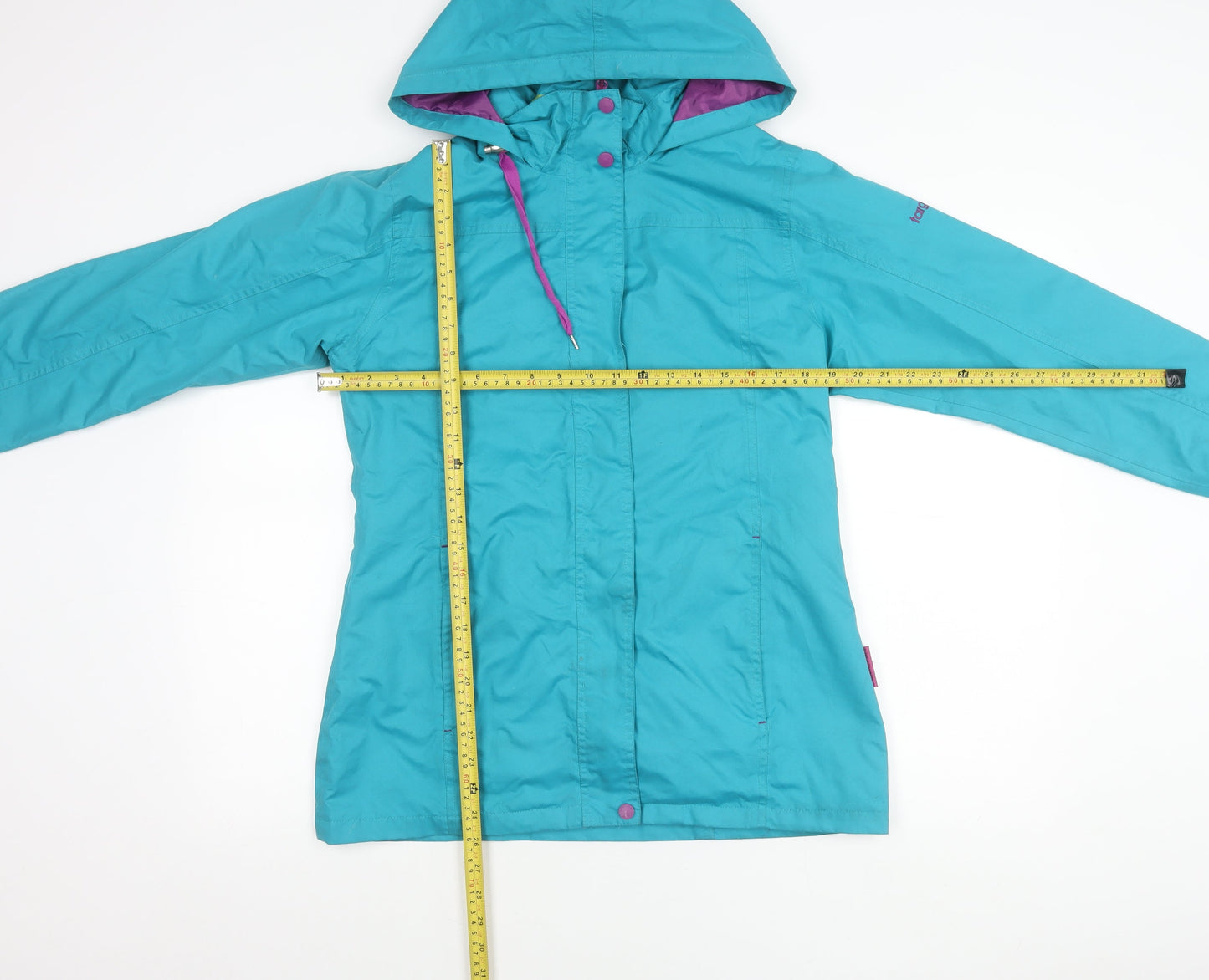Target Dry Women's Blue XS Hooded Waterproof Rain Coat