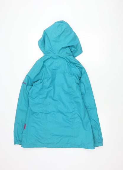 Target Dry Women's Blue XS Hooded Waterproof Rain Coat