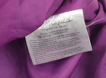 Target Dry Women's Blue XS Hooded Waterproof Rain Coat