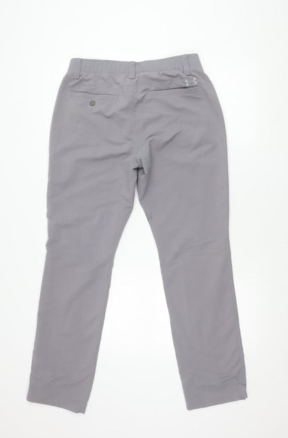 Under Armour Mens Grey 32/32 Walking Trousers Quick Dry Stretch