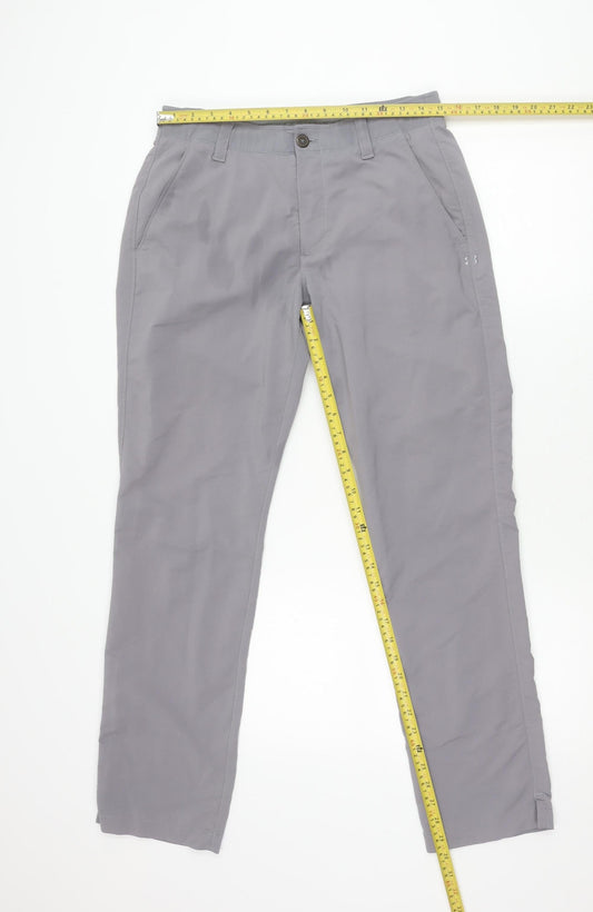 Under Armour Mens Grey 32/32 Walking Trousers Quick Dry Stretch