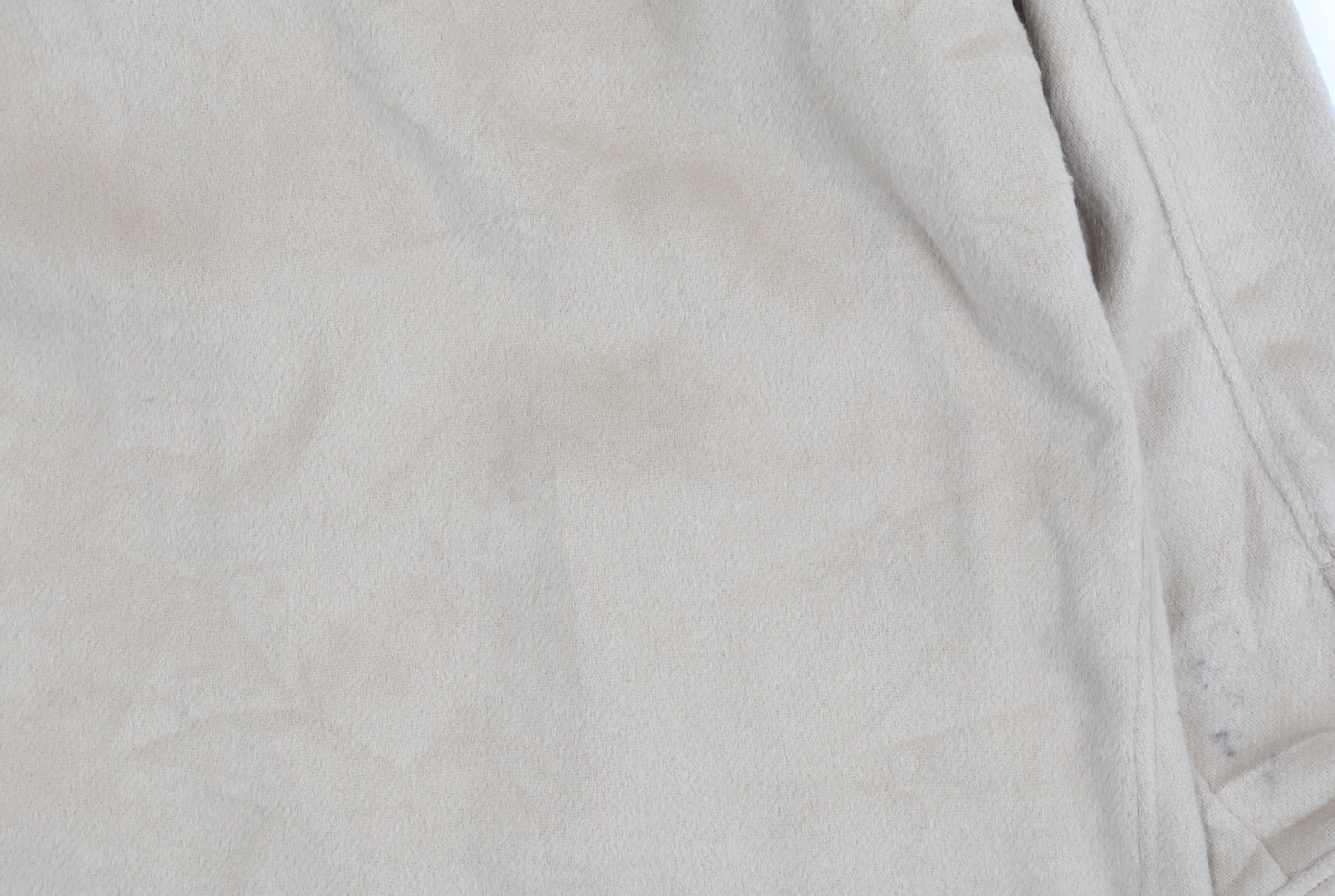 DIVIDED Women Beige Fleece Button Jacket Size S Casual Mid-Length