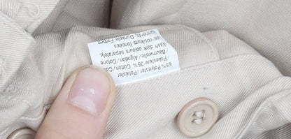 JASPA Women’s Beige Cargo Trousers Size 32 Regular Fit