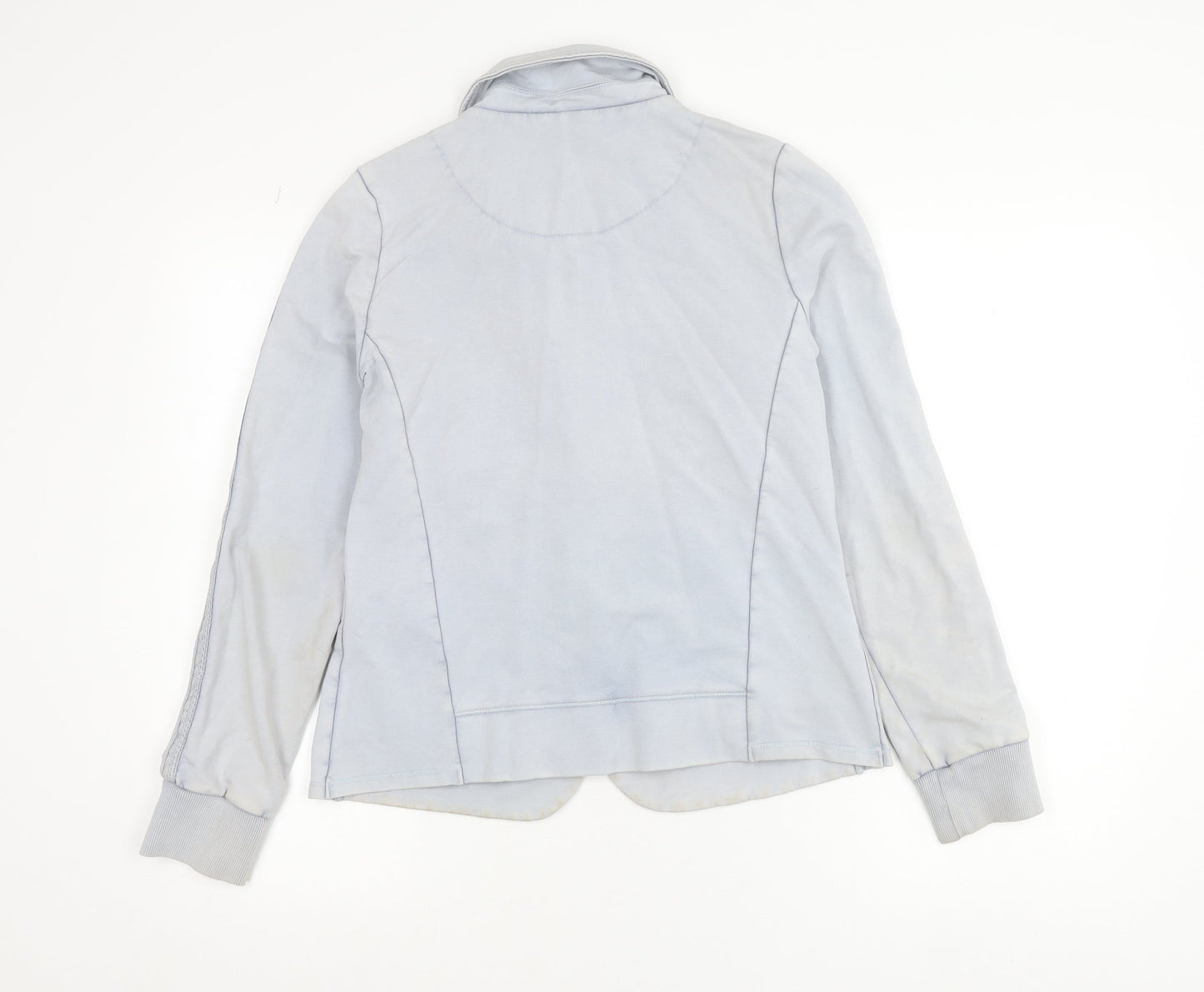 Geisha Women's Blue Cotton Stretch Blazer Jacket Size 12